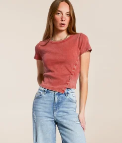 Gilded Intent Washed Asymmetrical Top Hot Sauce Sale
