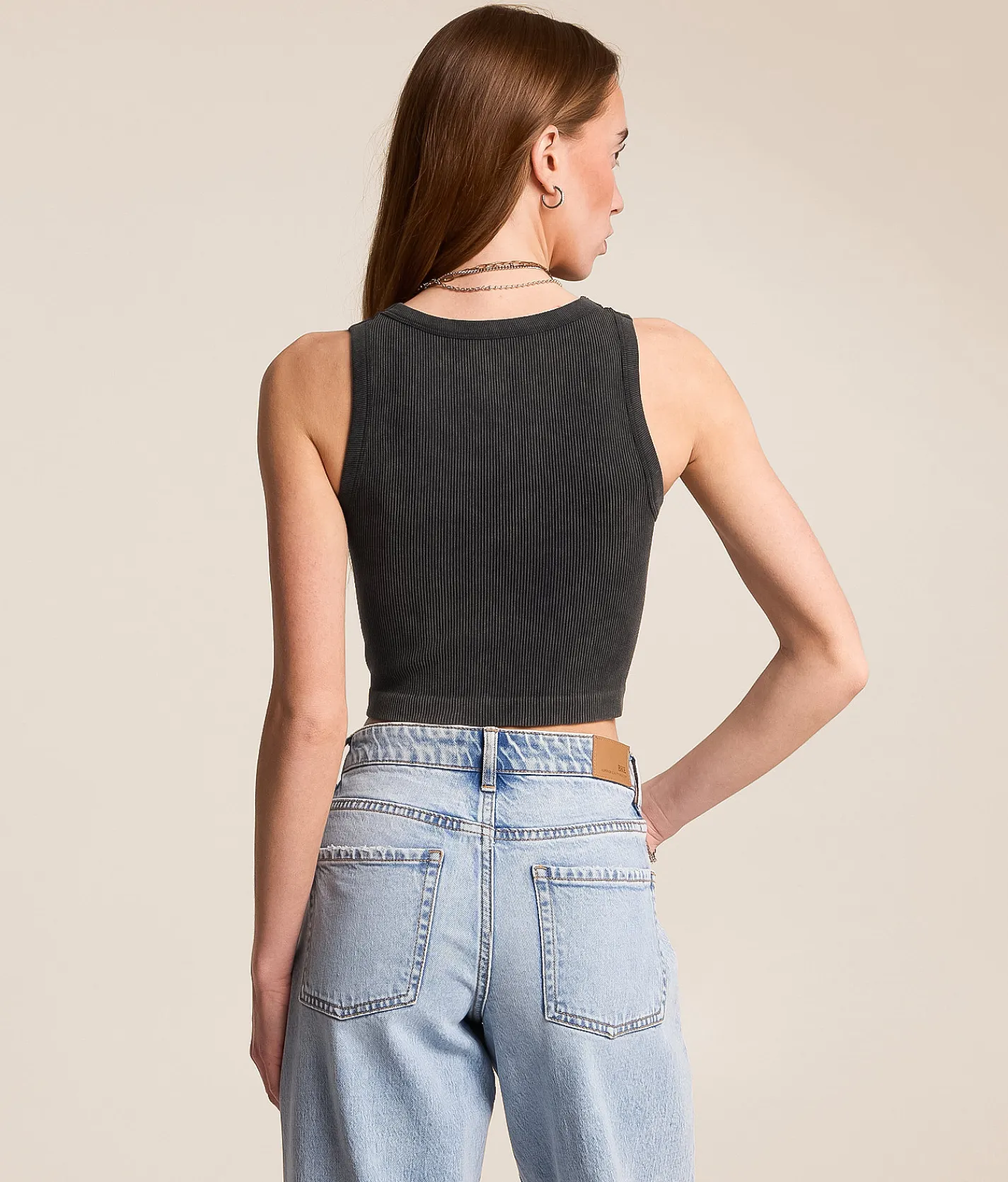 Tops | FITZ + EDDI Washed Brami Black