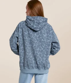 Gilded Intent Washed Camo Hooded Sweatshirt Blue Camo Online