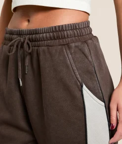 Gilded Intent Washed Color Block Jogger Chocolate Martini Outlet