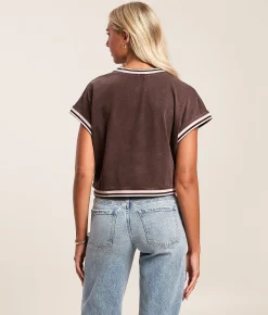 Tops | Gilded Intent Washed Dolman Top Coffee Bean