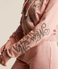 Tops | Miss Me Washed Hoodie Pink