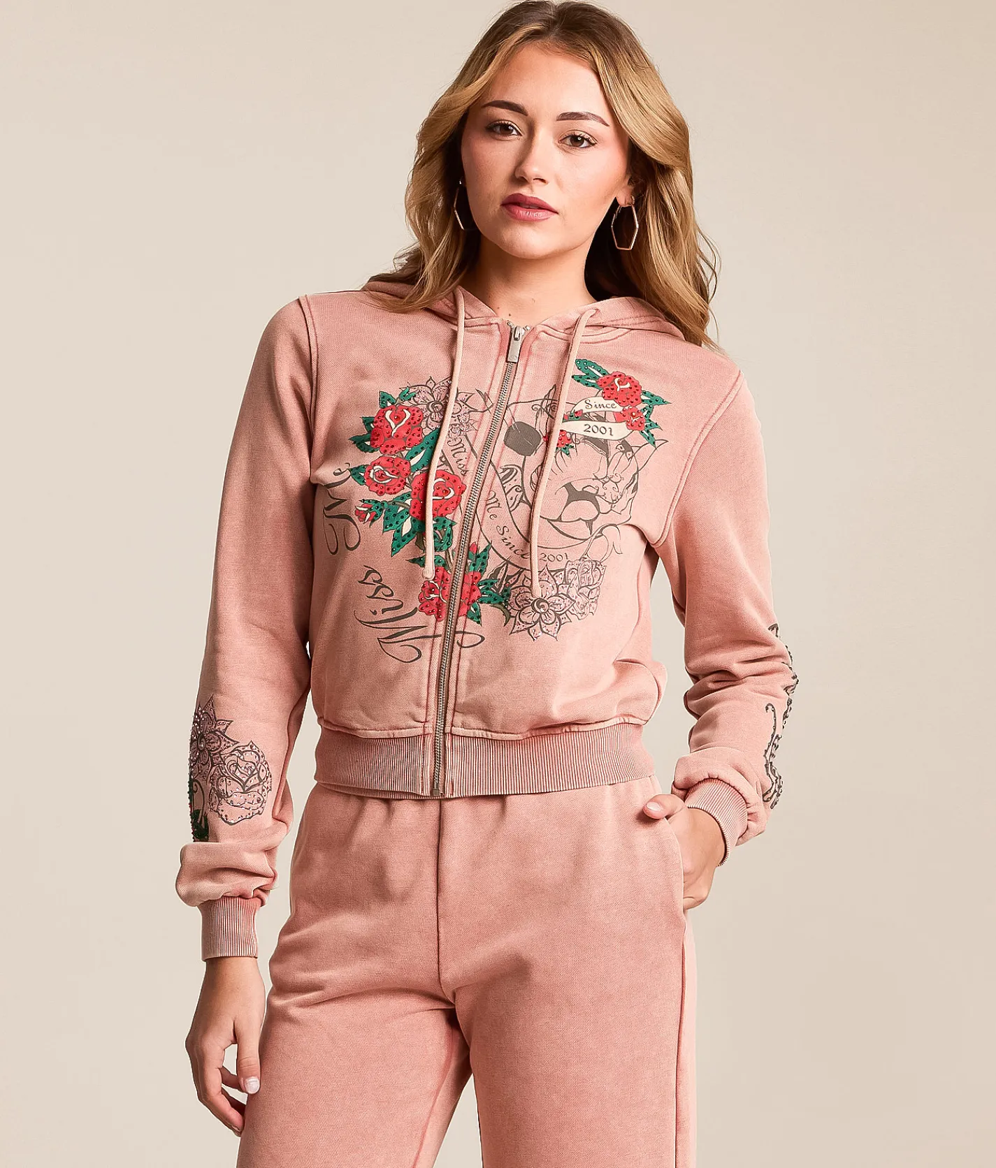 Tops | Miss Me Washed Hoodie Pink