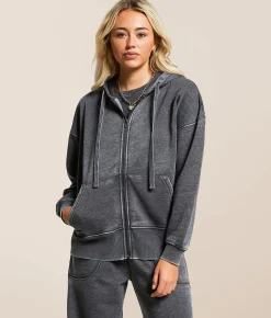 Gilded Intent Washed Hoodie Charcoal