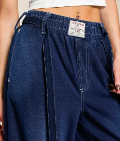True Religion Washed Barrel Sweatpant Indigo Online