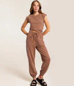 Bottoms | Gilded Intent Washed Jogger Acorn