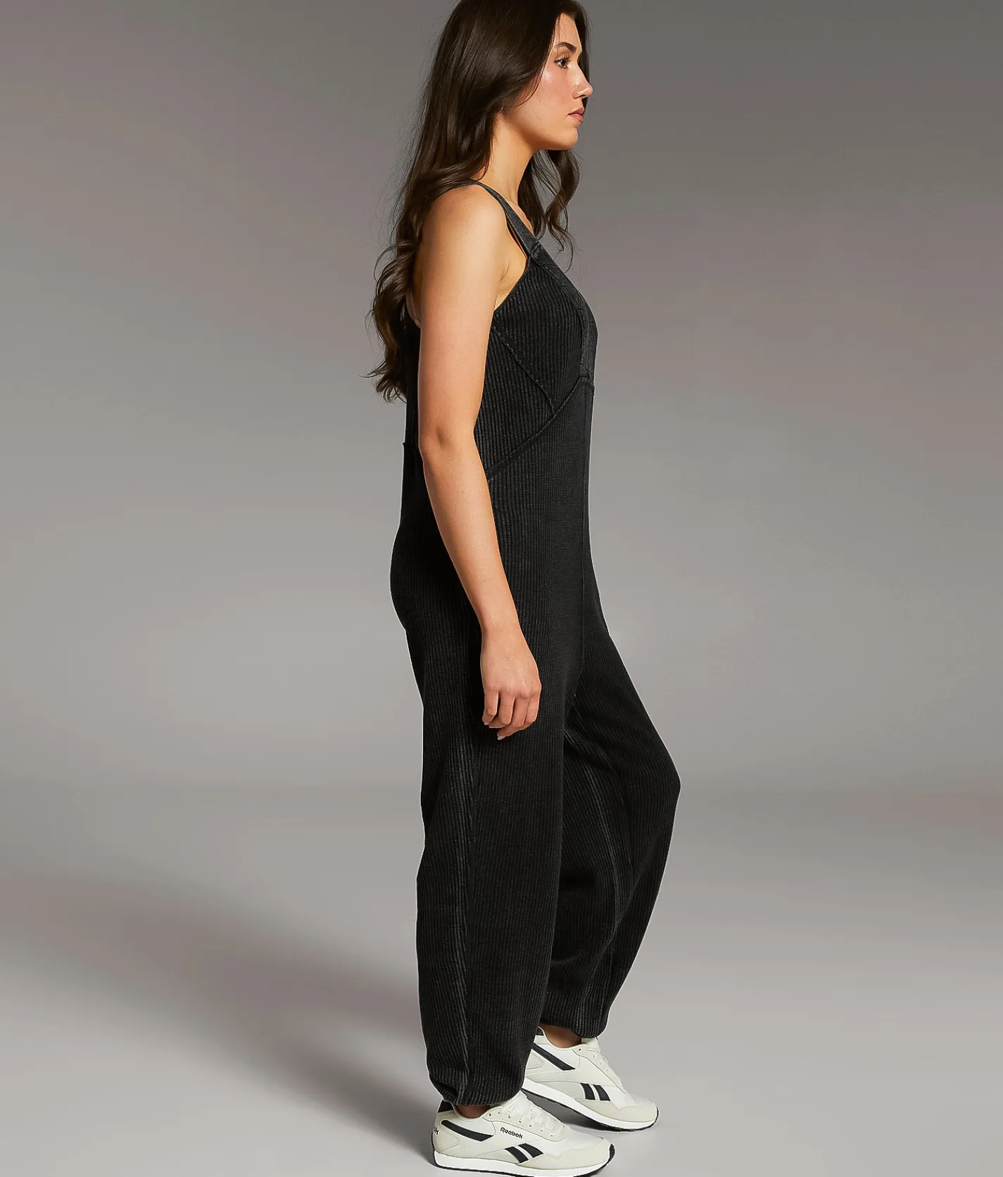 BKE Washed Jumpsuit Washed Black Best