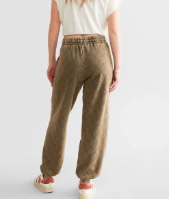 Bottoms|Activewear | Gilded Intent Washed Knit Joggers Washed Olive
