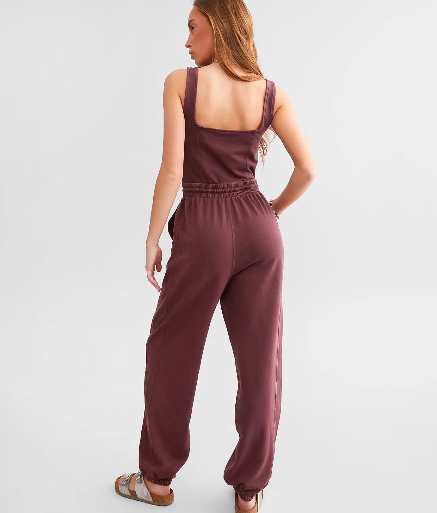 BKE Washed Knit Jumpsuit Polignac Clearance