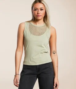 Gilded Intent Washed Mesh Tank Top Elm Online