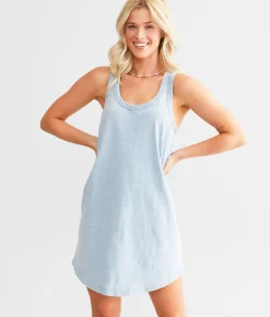 White Crow Washed Mini Dress Washed Indigo Sale