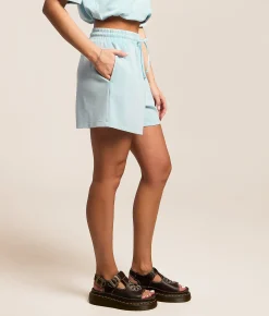 Gilded Intent Washed Modal Blend Short Teal Hot