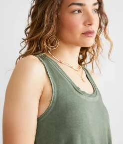 Tops | White Crow Washed Tank Top Whipped Mocha