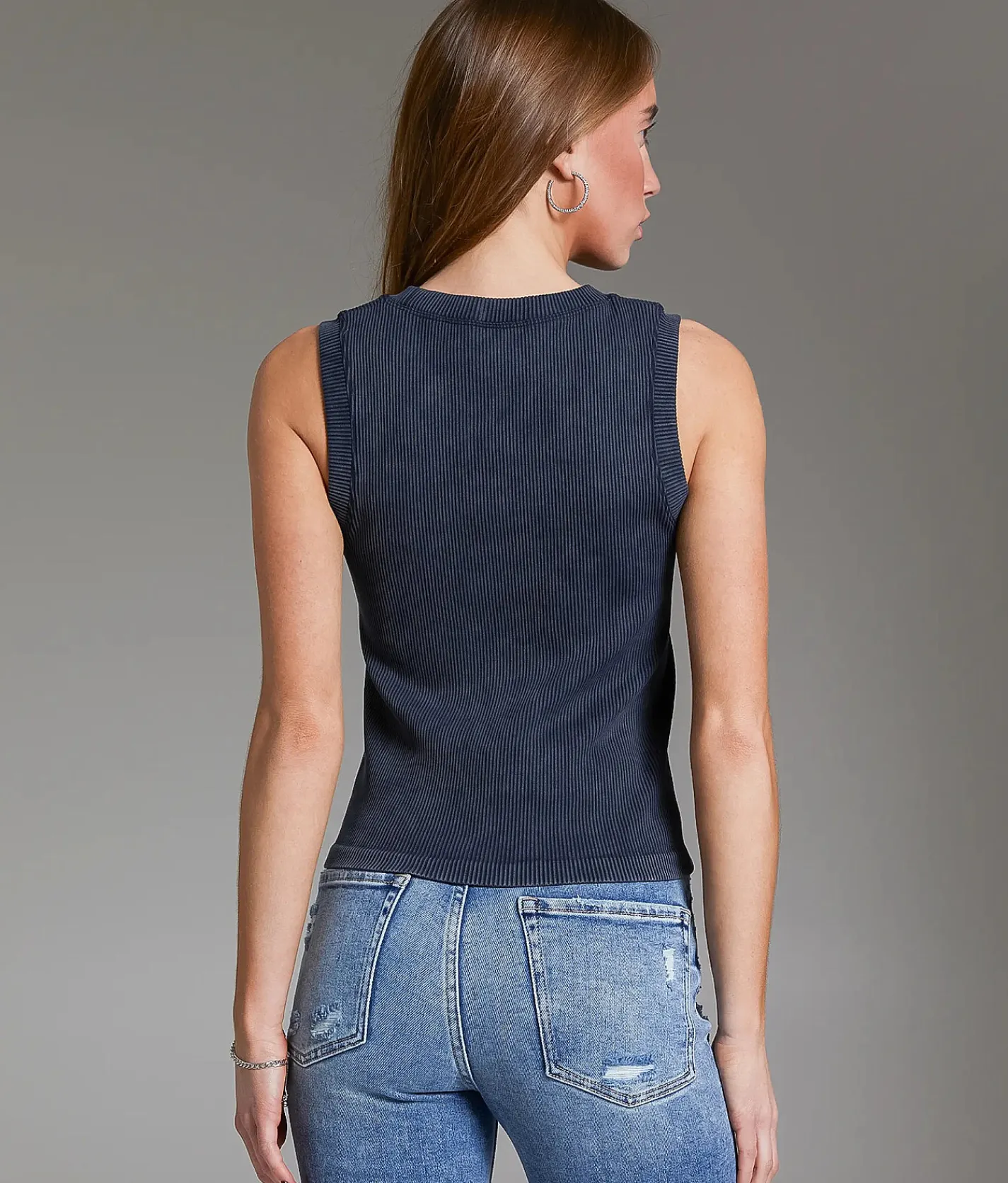 BKE core Washed Tank Top Garnet New