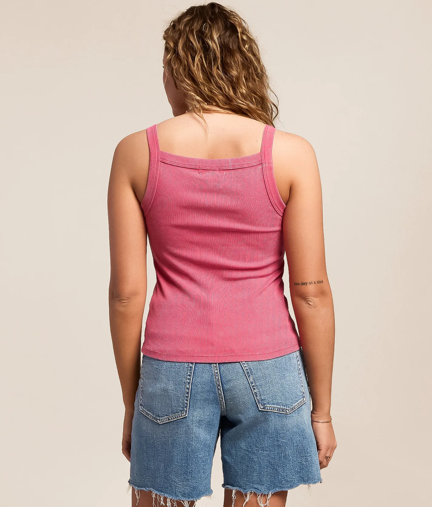 Gilded Intent Washed Tank Top Carmine New