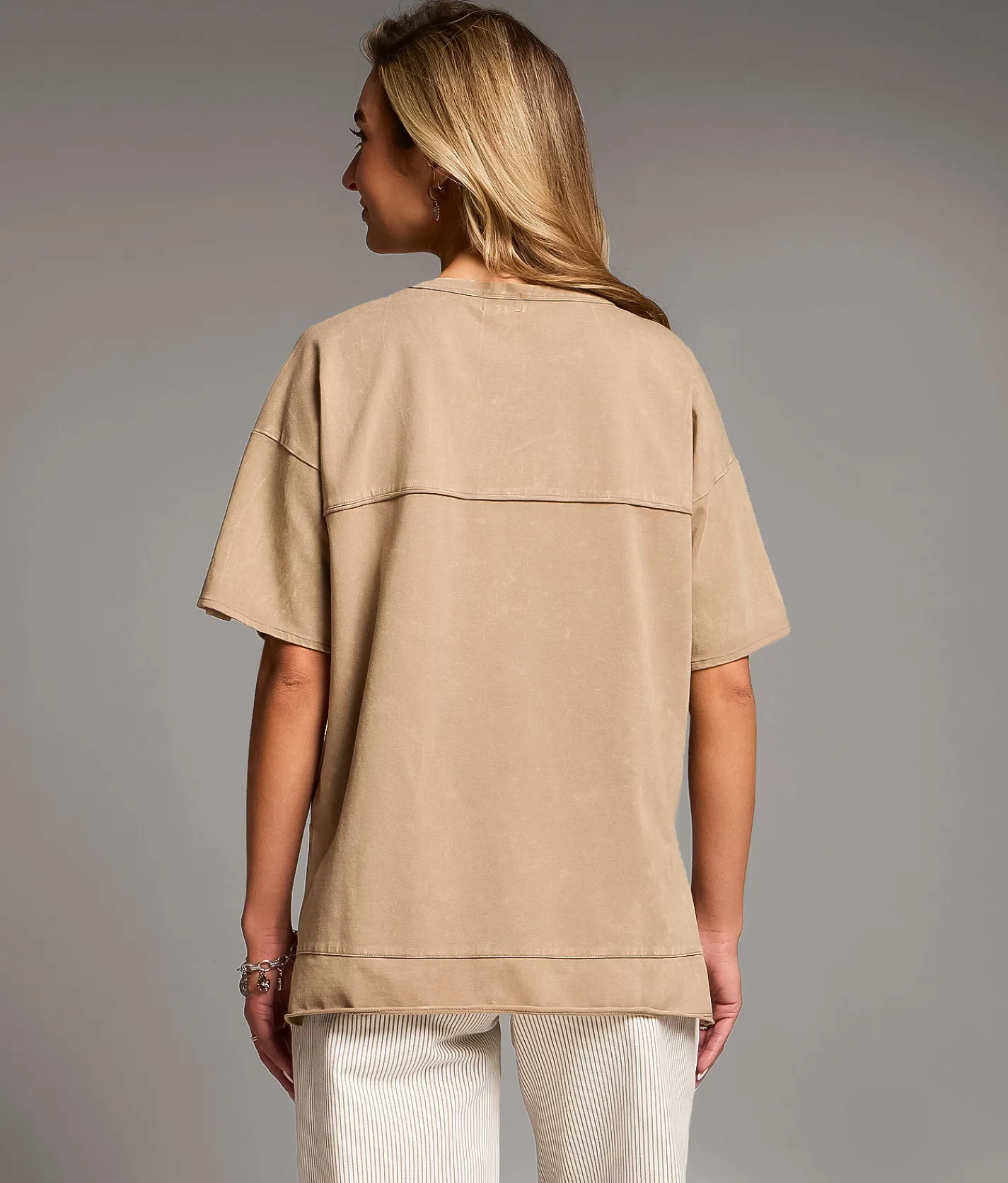 Tops | BKE Washed Top Greige