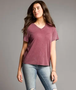 Tops | BKE Washed T-Shirt Rose Taupe