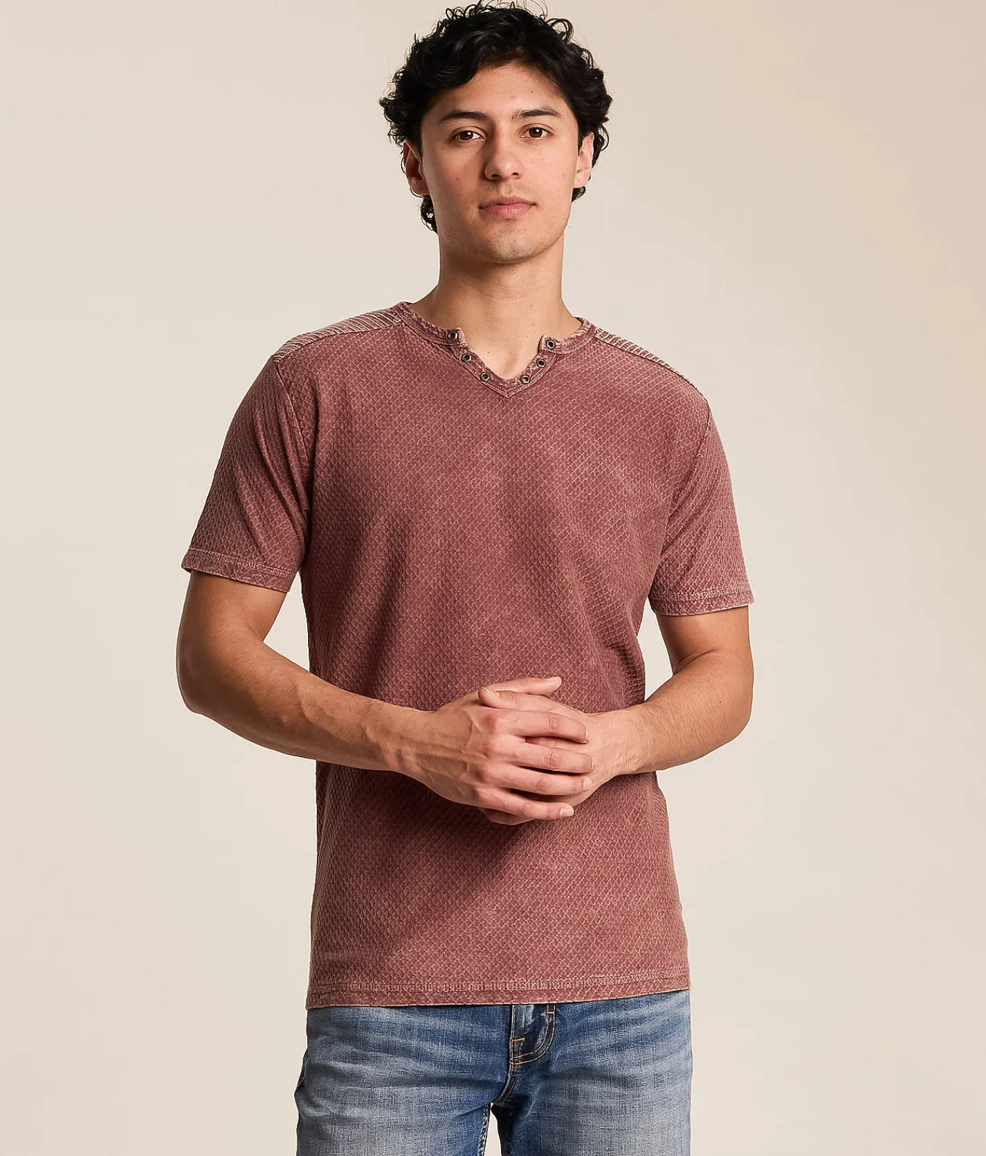 Buckle Black Washed T-Shirt Mink Sale