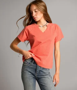 BKE Washed T-Shirt Red Best