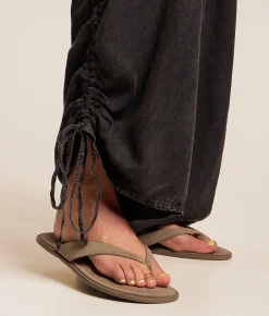 Angie Washed Wide Leg Pant Black Online