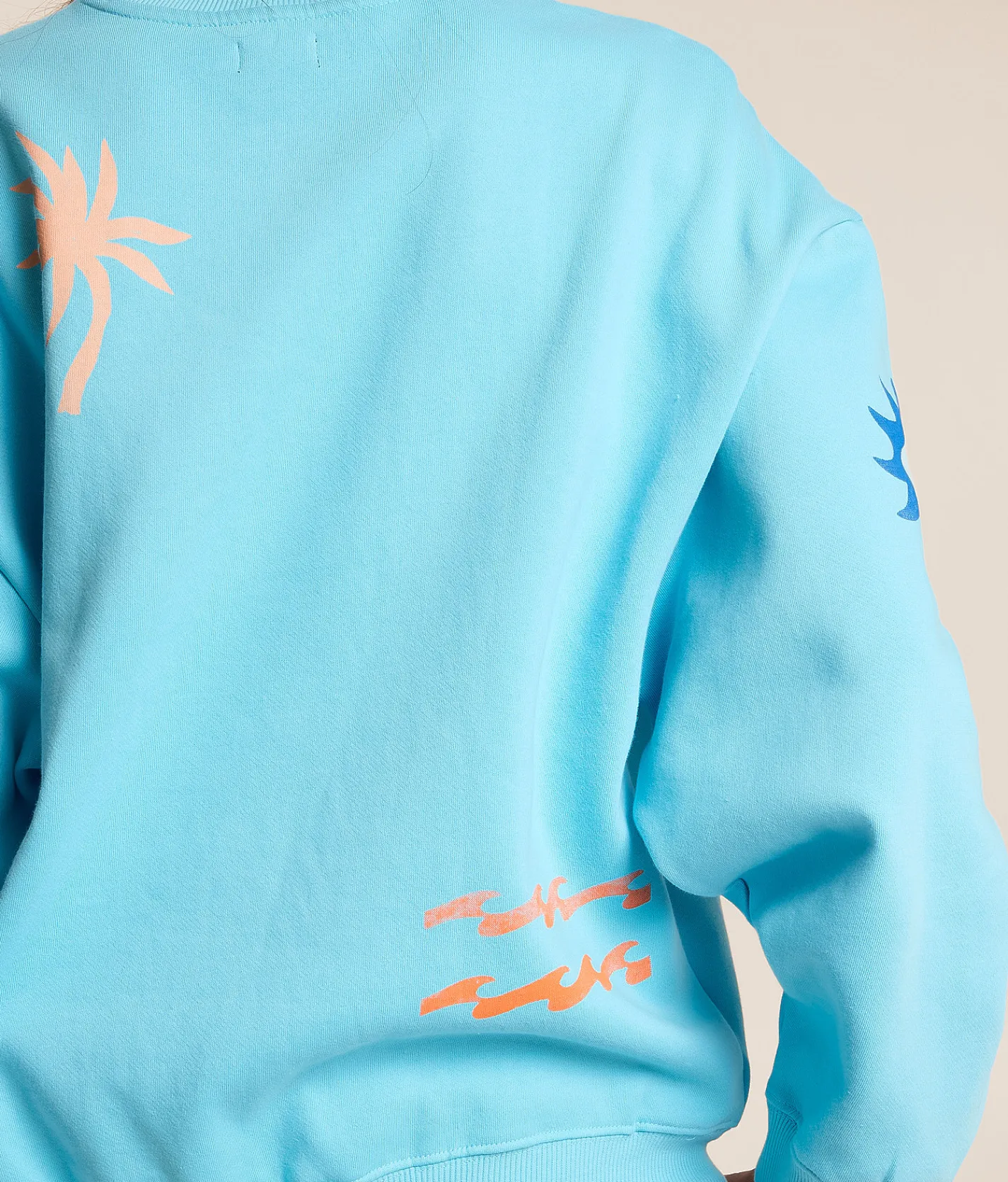 Tops | Billabong Water Signals Kendal Oversized Pullover Crowne Blue