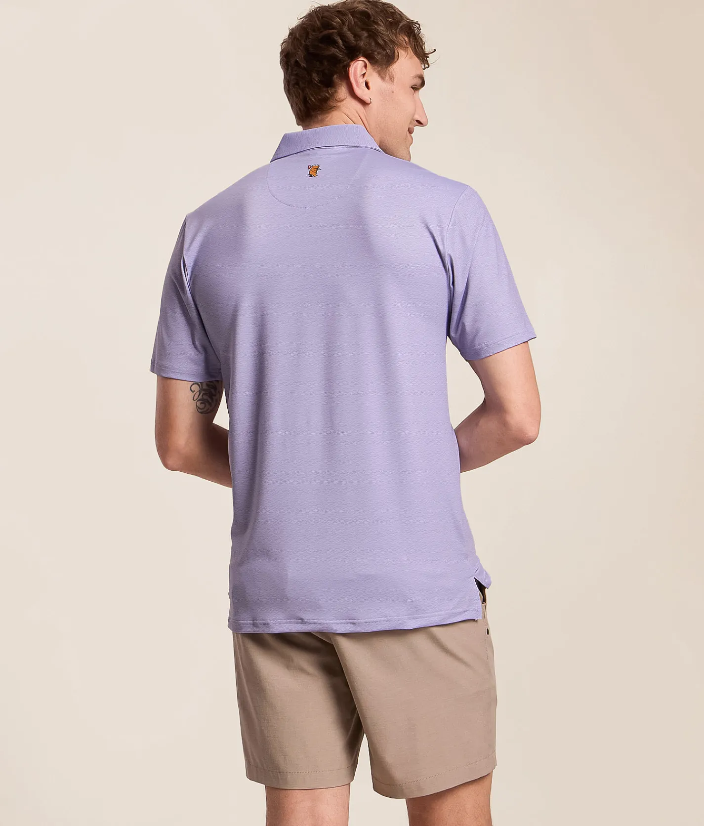 Caddie Wave Performance Polo Purple