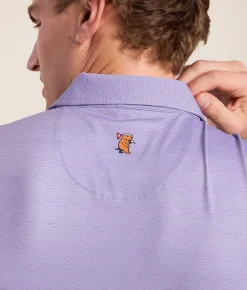 Caddie Wave Performance Polo Purple