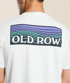 Old Row Waves T-Shirt White