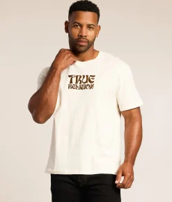 True Religion Wavy T-Shirt Winter White Hot