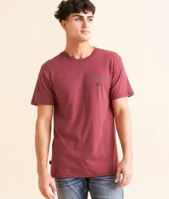 Graphic T-Shirts | Veece Weathered T-Shirt Brick Heather
