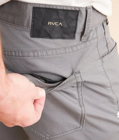 RVCA Weekend Tech Straight Stretch Pant Smoke