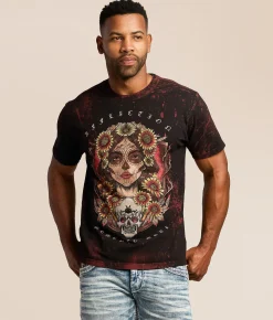 Affliction Weeping Widow T-Shirt Black Discount