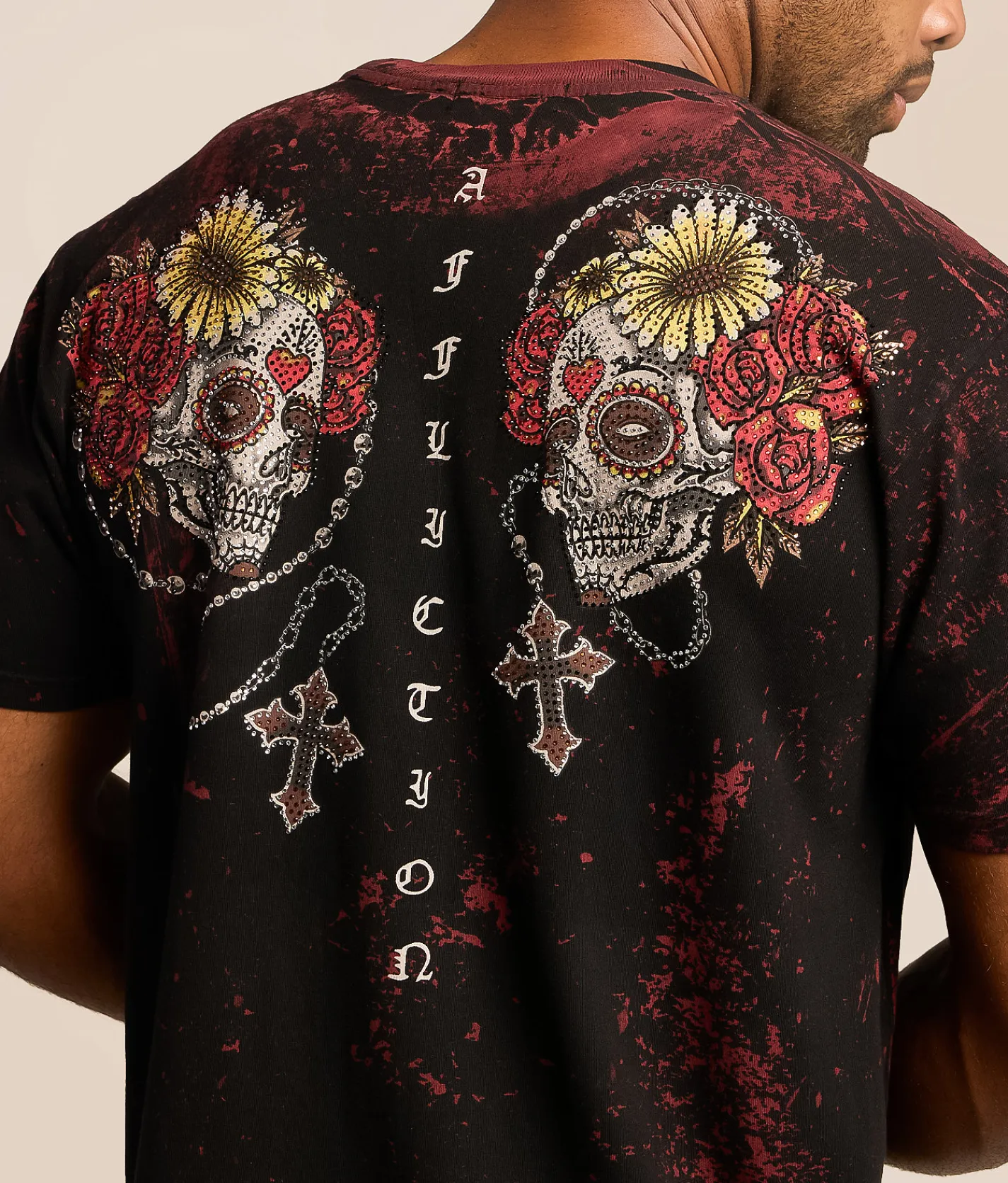 Affliction Weeping Widow T-Shirt Black Discount
