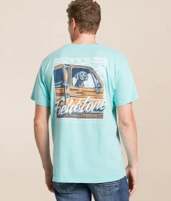 Tops|Graphic T-Shirts | Fieldstone Weimaraner Truck T-Shirt Watersprout