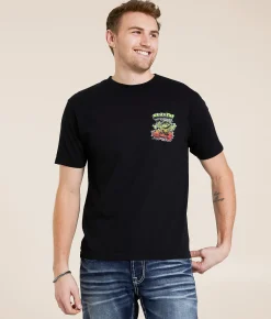 Sullen Weirdo Rotary T-Shirt Jet Black New