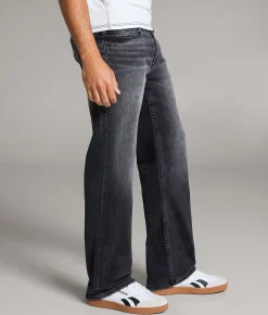 BKE Wells Baggy Stretch Jean Washed Black Hot