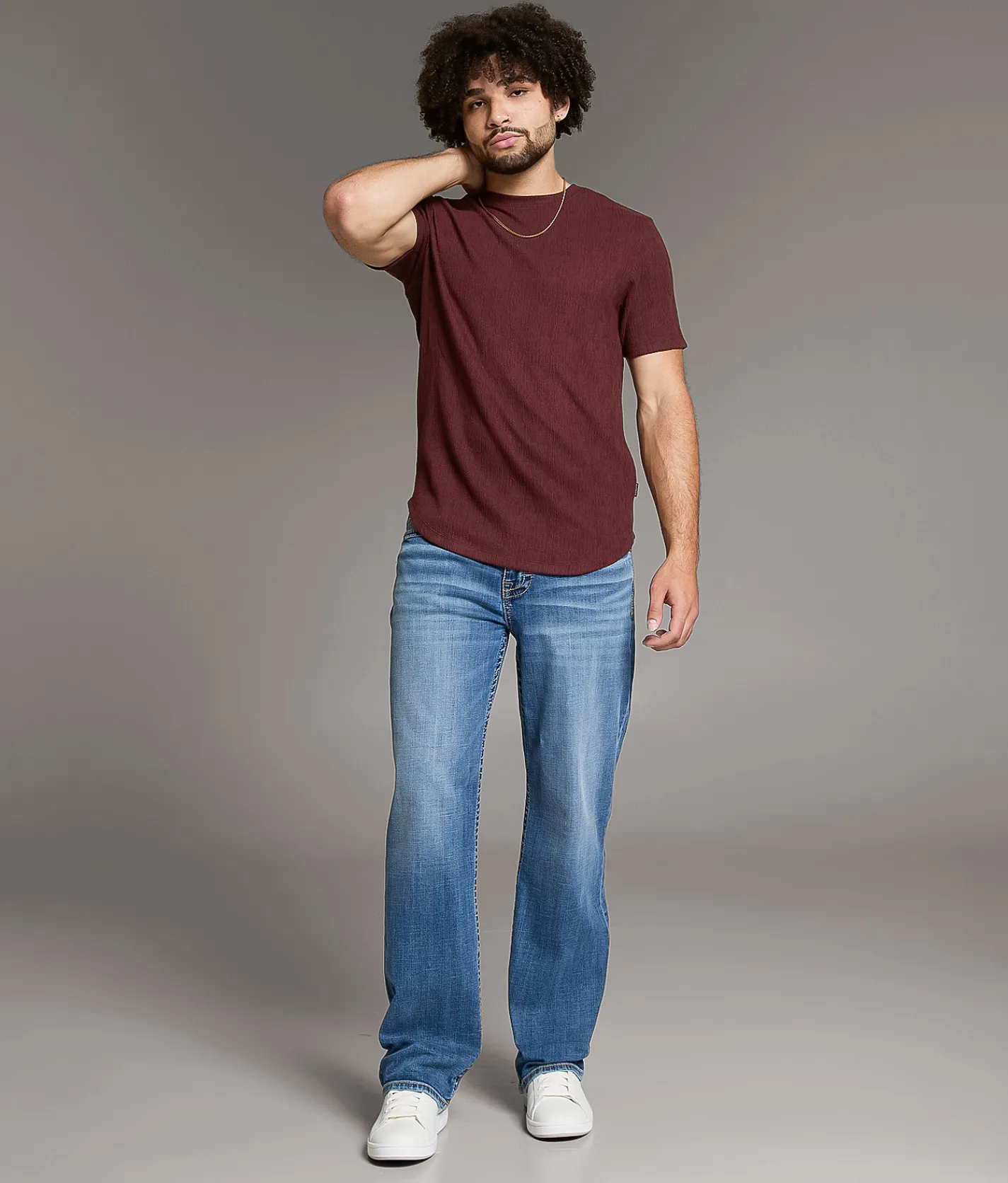 BKE Wells Baggy Stretch Jean Medley New