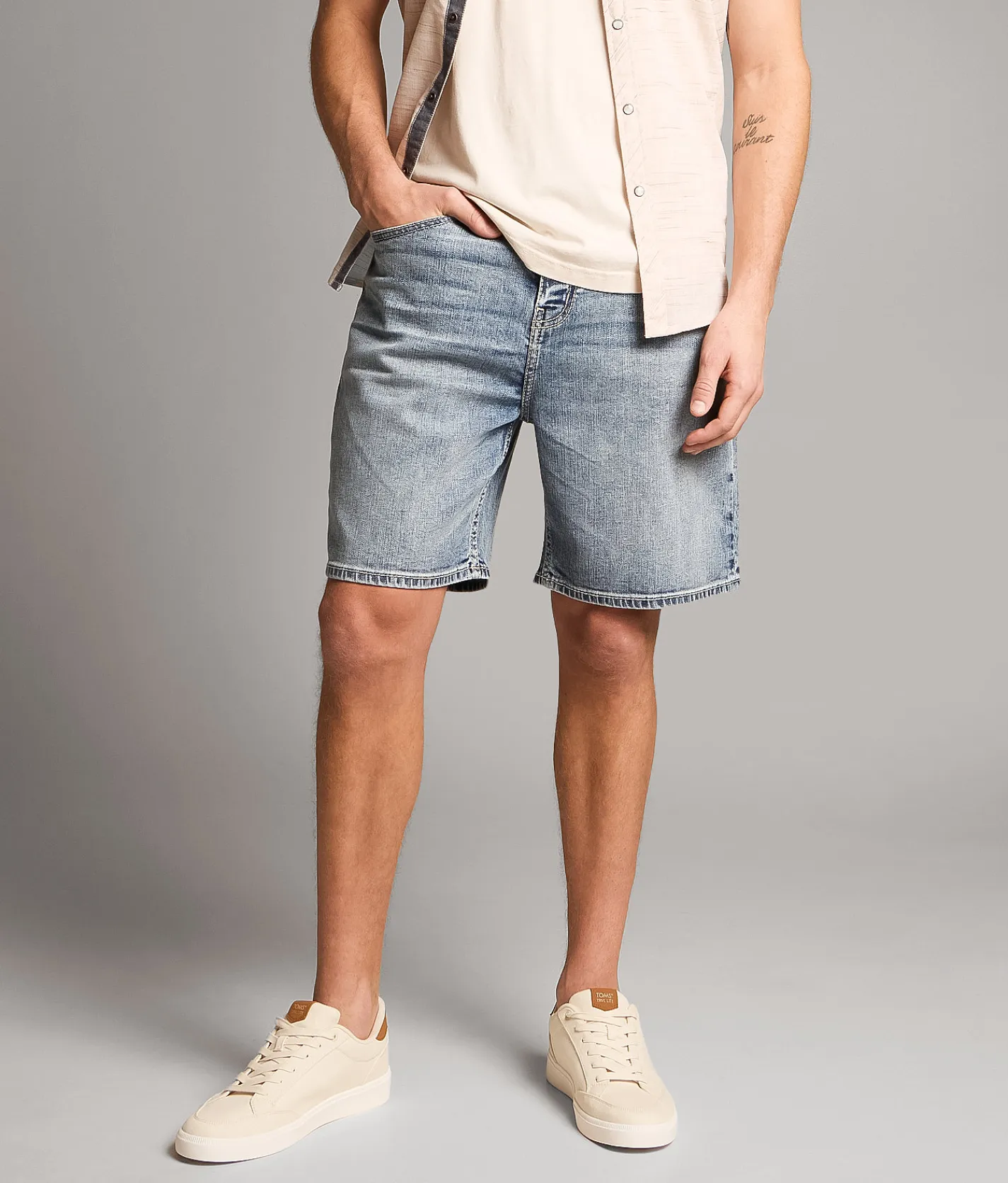 Bottoms|Shorts | BKE Wells Stretch Short Aerial