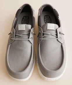 Shoes | HEYDUDE™ Welsh Grip Washed Canvas Shoe Monument Grey Multi