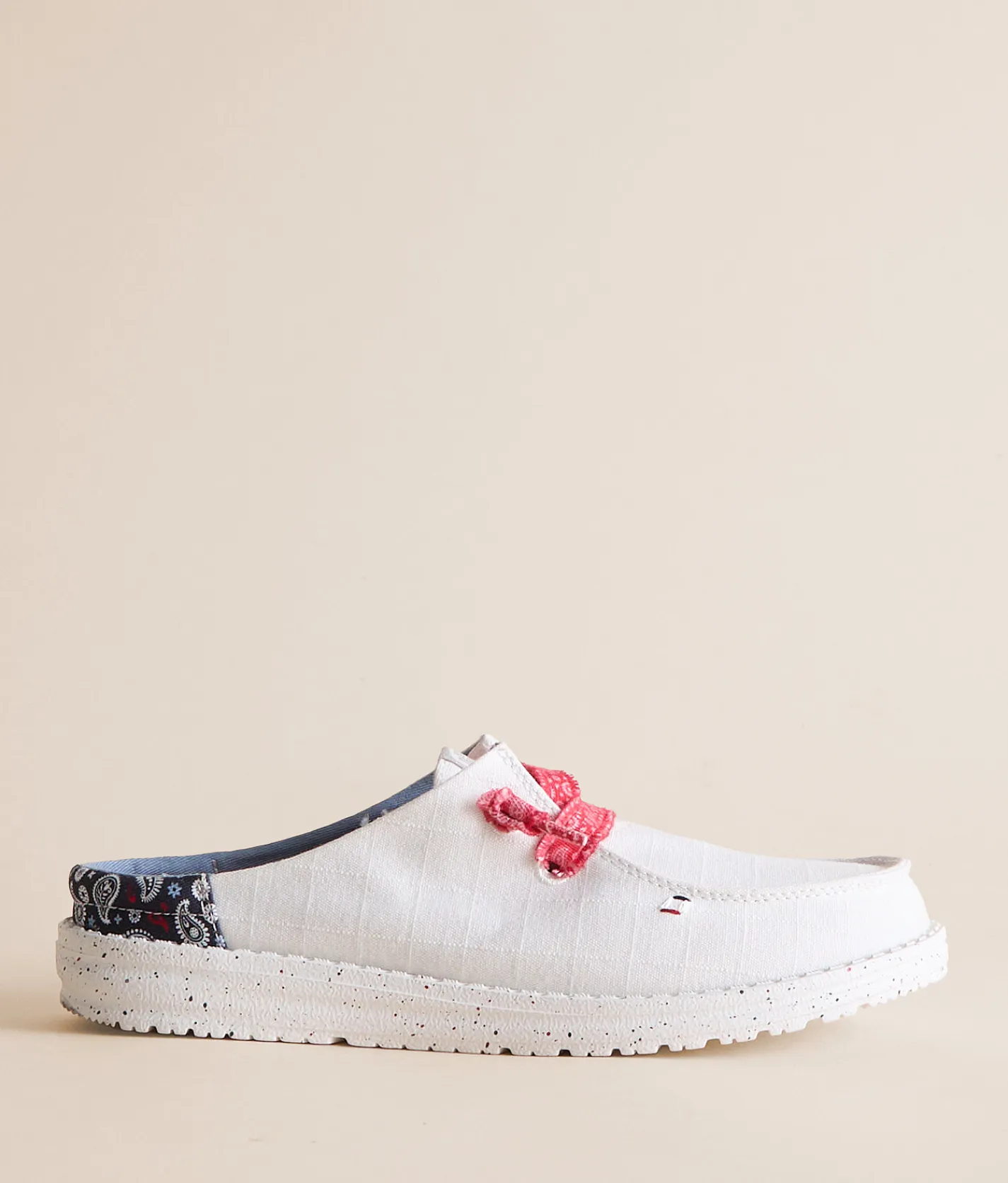 Shoes | HEYDUDE™ Wendy Americana Paisley Mule Shoe White Multi