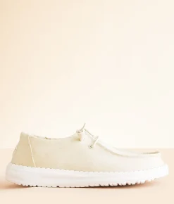 HEYDUDE™ Wendy Canvas Shoe Off White Outlet