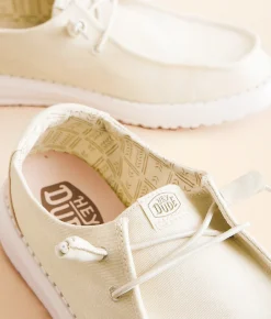 HEYDUDE™ Wendy Canvas Shoe Off White Outlet
