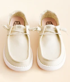 HEYDUDE™ Wendy Canvas Shoe Off White Outlet