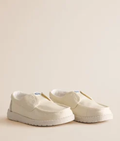 HEYDUDE™ Wendy Cru Stretch Canvas Shoe Snow White