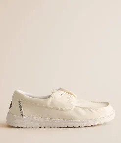 HEYDUDE™ Wendy Cru Stretch Canvas Shoe Snow White