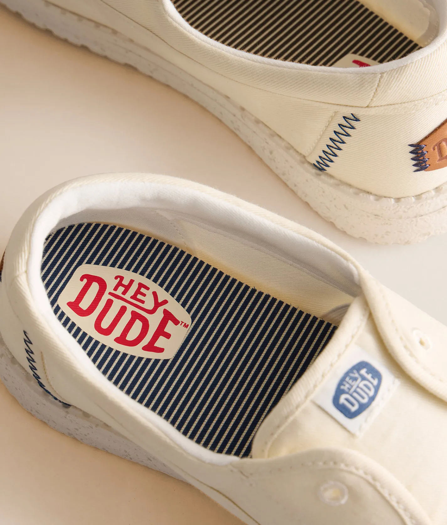 HEYDUDE™ Wendy Cru Stretch Canvas Shoe Snow White