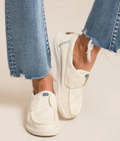 HEYDUDE™ Wendy Cru Stretch Canvas Shoe Snow White