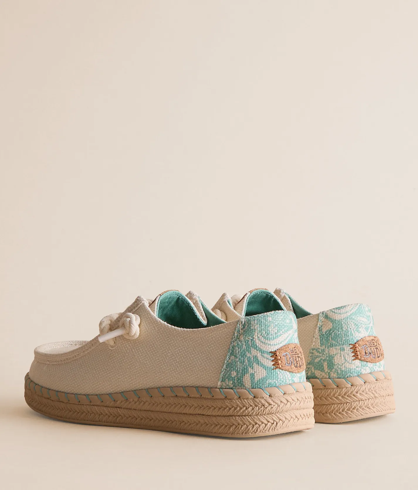 HEYDUDE™ Wendy Espadrille Hibiscus Shoe Egret Multi Hot