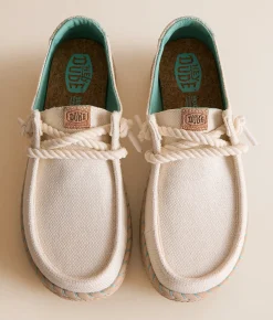 HEYDUDE™ Wendy Espadrille Hibiscus Shoe Egret Multi Hot
