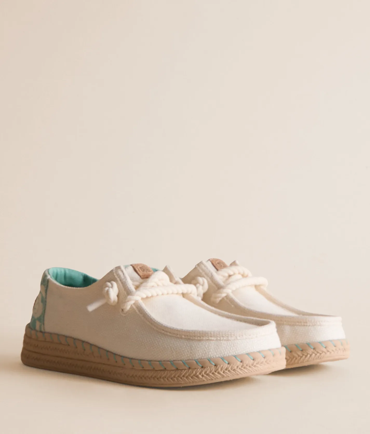 HEYDUDE™ Wendy Espadrille Hibiscus Shoe Egret Multi Hot